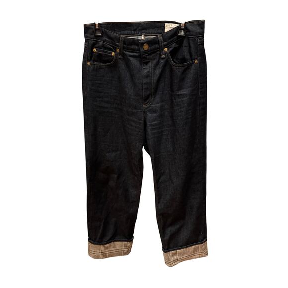 Rag & Bone Shea Cuffed High Waist Straight Leg Jeans - 28 - Picture 6 of 8